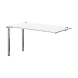 Офисная мебель Xten Gloss Стол промежуточный XIGST 1470.1 Белый/Нержавейка полированная 1400x700x750