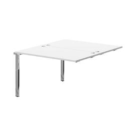 Офисная мебель Xten Gloss Стол промежуточный для Бенч XIGWST 1214.1 Белый/Нержавейка полированная 1200x1406x750