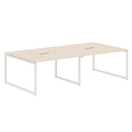 Офисная мебель Xten-Q Конференц-стол XQSCT 2714 Бук Тиара/Белый 2720x1406x750