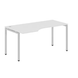 Офисная мебель Xten-S Стол эргономичный XSCET 169(L) Белый/Алюминий 1600x900x750