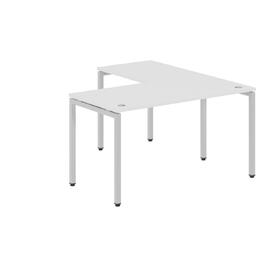 Офисная мебель Xten-S Стол угловой XSCT 1415 Белый/Алюминий 1400x1500x750