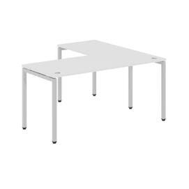 Офисная мебель Xten-S Стол угловой XSCT 1615 Белый/Алюминий 1600x1500x750