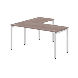 Офисная мебель Xten-S Стол угловой XSCT 1615 Дуб Сонома/Алюминий 1600x1500x750