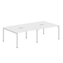 Офисная мебель Xten-S Конференц-стол XSCT 2714 Белый/Алюминий 2764x1406x750