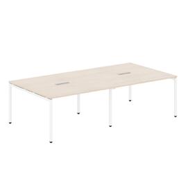 Офисная мебель Xten-S Конференц-стол XSCT 2714 Бук Тиара/Белый 2764x1406x750