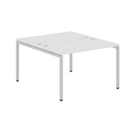 Офисная мебель Xten-S Стол 2-х местный XWST 1214 Белый/Алюминий 1200x1406x750