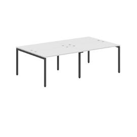 Офисная мебель Xten-S Стол 4-х местный XWST 2414 Белый/Антрацит 2400x1406x750