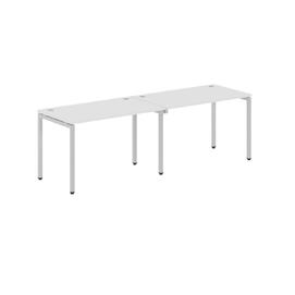 Офисная мебель Xten-S Стол 2-х местный XWST 2470 Белый/Алюминий 2400x700x750
