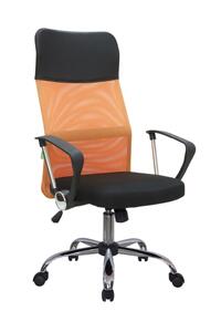 Кресло RCH 8074 Чёрная ткань/Оранжевая сетка (DW-05)