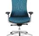 Офисное кресло College HLC-2588F/Dark blue Сетка синяя