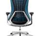 Офисное кресло College HLC-2588F/Dark blue Сетка синяя