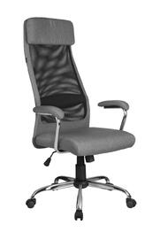 Офисное кресло RCH 8206 HX Сиденье ткань серая/Спинка сетка черная 920x640x225
