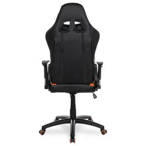 Геймерское кресло College BX-3827/Orange Экокожа черно-оранжевая
