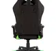 Геймерское кресло College BX-3760 Black/Green Ткань черно-зеленая/Ткань зеленая