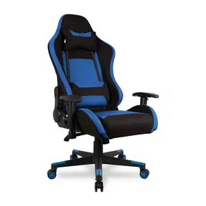 Геймерское кресло College BX-3760 Black/Green Ткань черно-зеленая/Ткань зеленая
