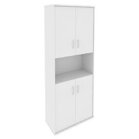 Офисная мебель RIVA Шкаф высокий широкий А.СТ-1.5 Белый 770х365х1980