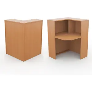 Ресепшн Арго Стойка угловая правая А-556 Терракота 900x900x1220