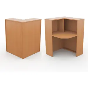 Ресепшн Арго Стойка угловая левая А-555 Терракота 900x900x1220