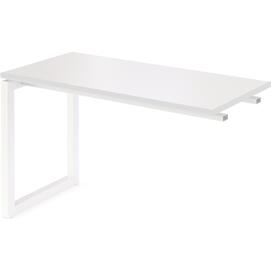 Офисная мебель Смарт Бриф-приставка СМБ25-О-12.Пр25 Белый/Белый металл 1200x600x750