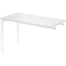 Офисная мебель Смарт Бриф-приставка СМБ25-П-12.Пр25 Белый/Белый металл 1200x600x750