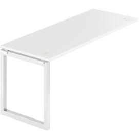 Офисная мебель Смарт Модуль линейный на металлокаркасе СМС25-О-10К.60Э.Пр25 Белый/Белый металл 1000x600x750