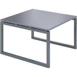 Офисная мебель Смарт Стол переговорный на металлокаркасе СМСП-О-12.123.Пр25 Графит/Антрацит металл 1200x1236x750