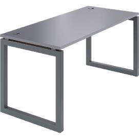 Офисная мебель Смарт Стол на металлокаркасе СМС25-О-12К.73.Пр25 Графит/Антрацит металл 1200x730x750