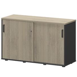 Офисная мебель Смарт Тумба-купе СМТ-12К Тип2 Кронберг/Графит 1236x444x750