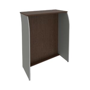 Ресепшн Riva Стойка прямая А.РС-1 Венге Цаво/Металлик 944х506х1150
