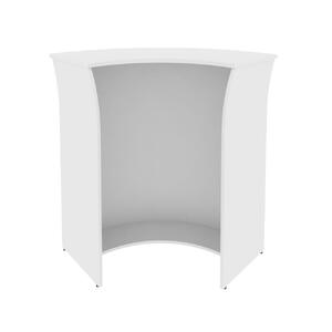 Ресепшн Riva Стойка прямая А.РС-5 ХДФ Клён/Металлик 950х950х1150