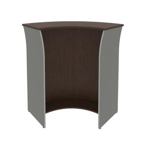 Ресепшн Riva Стойка прямая А.РС-5 ХДФ Клён/Металлик 950х950х1150