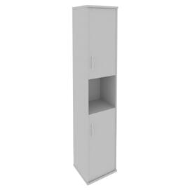 Офисная мебель RIVA Шкаф высокий узкий правый А.СУ-1.5 (R) Серый 404х365х1980