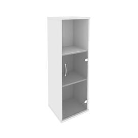 Офисная мебель RIVA Шкаф средний узкий правый А.СУ-2.2 (R) Белый 404х365х1215