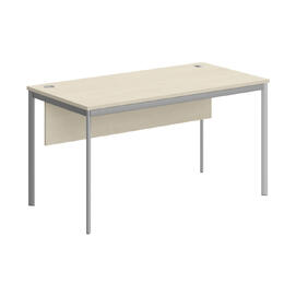 Офисная мебель Имаго-С Стол прямой с фронтальной панелью СП-3SD Клен/Алюминий 1400х720х755