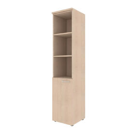 Офисная мебель Xten Шкаф колонка с глухой малой дверью левая XHC 42.5(L) Бук Тиара 432x432x1955