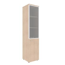 Офисная мебель Xten Шкаф колонка комбинированая правая с топом XHC 42.7(R) Бук Тиара 432x432x1955
