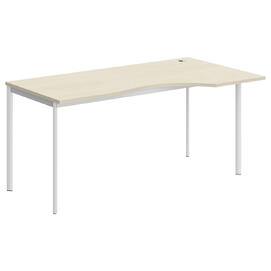 Офисная мебель Имаго-С Стол эргономичный правый СА-1S(R) Клен/Белый 1600х900х755