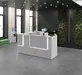 Стойка ресепшн Оникс (Onix) Белый бриллиант