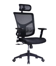 Эргономичное кресло Star Euro STE-MF01S-BK Спинка сетка черная/сиденье ткань черная 695x575x380