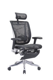 Эргономичное кресло Expert Spring с подставкой для ног RSPM01-BK Сетка черная 720x650x630