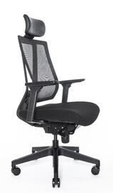 Эргономичное кресло Falto G1 (Black) GON-01KAL/BK-BK Черная сетка/ткань 680x640x360