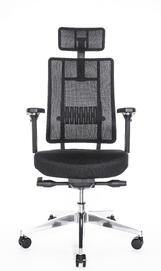 Анатомическое кресло Falto X-Trans (Black) XTR-11KAL-AL-BK Ткань-сетка черная 770x640x380