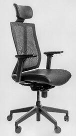 Эргономичное кресло Falto G1 (Black) GON-01KAL/BK-BK-L Экокожа черная 680x640x360