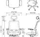 Эргономичное кресло Falto Soul (White) SOL-01WAL/GY-GY Сетка серая/ткань серая 680x640x360