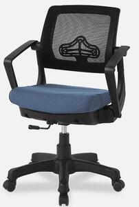 Эргономичное кресло SYNIF ROBO С-250 Black SY-1208-BK-GY Спинка сетка черная/сиденье ткань серая