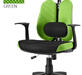 Эргономичное кресло Synif Duo Gini SY-1033-GN Ткань True Black (черная)/ткань Pure Green (зеленая) 610x430x570