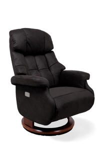 Кресло-реклайнер RELAX LUX ELECTRO S16099RWB-HE016-029 Искусственный нубук Dark grey 19/Орех-029