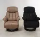 Кресло-реклайнер RELAX LUX ELECTRO S16099RWB-HE02-029 Искусственный нубук Taupe 02/Орех-029