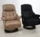 Кресло-реклайнер RELAX LUX ELECTRO S16099RWB-HE02-029 Искусственный нубук Taupe 02/Орех-029