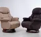 Кресло-реклайнер RELAX LUX ELECTRO S16099RWB-HE02-029 Искусственный нубук Taupe 02/Орех-029